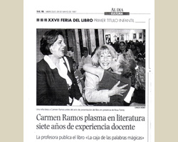 Carmen Ramos y Feria del libro de M&aacute;laga
